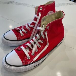 New Red High Top Converse – Never Worn